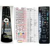 General SHARP 9JD076B0RV011 - compatible General-branded remote control