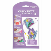 Diamond Dotz: Big Dotz set za ustvarjanje nalepk, 2 kosa - metulj in diamant