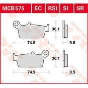ZAVORNE OBLOŽNICE TRW ZF KH131 SINTER OFFROAD HONDA CRF 230 08-10, XR 250 88-97, XR 600 91-99, YAMAHA WR 125 98-07, ZADNJA