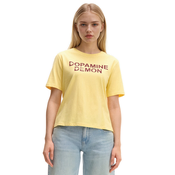 Cropp - Predimenzionirana majica s printom - nude