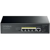 STRONG stikalo SW5011POE+/ 4x gigabitna vrata POE+/ 1x gigabitna priključna vrata/ 1x gigabitna vrata SFP/ IEEE802.3af/at/ kovinsko ohišje