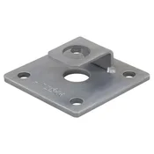 PITZL plošča s 5-luknjami za M24 z varnostno spono, 100x100x6 prevlečena z ZiNiP