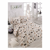 Lessentiel Maison Set pokrivaca za francuski krevet, 65% pamuk, 35% poliester (navlaka), 100% vlakna (punjenje), 200 x 220 cm, Krem