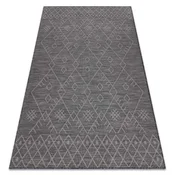 eoshop Preproga SISAL PATIO 3077 Boho ploskovita - črna ( - Velikost: 136x190 cm)