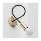 Zidna svjetiljka OXFORD 1xE27/15W/230V zlatna/crna