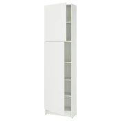 KNOXHULT Visoki ormaric s vratima, bela okvir, 60x31x228 cm