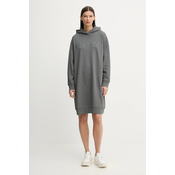 Pamucna haljina Marc OPolo boja: siva, mini, oversize, 600407359001