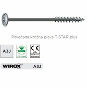 VIJAK SPAX T-STAR KROŽ. 8,0*220 WIROX