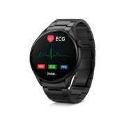 KJB Pametna ura z EKG in Bluetooth klici, črna