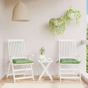 Vidaxl Blazina za stol 2 kosa vzorec z listi 50x50x7 cm blago