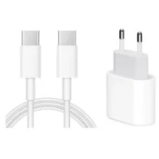 Hitri polnilnik USB-C 20W in kabel USB-C na C, združljiv z iPhone 15, Pro in Max