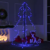 Vidaxl Novoletna jelka iz 200 LED lučk notranje/zunanja 98x150 cm