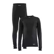 Craft CORE DRY BASELAYER SET J, otroško perilo, črna 1909713