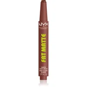 NYX Professional Makeup Fat Matte balzam za usne s matirajucim ucinkom Toasty Taupe 2 g