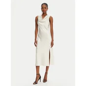 Patrizia Pepe Cocktail obleka 2A2878/A563-B823 Écru Regular Fit