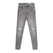 Bershka Kavbojke siv denim