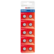 AgfaPhoto alkalna gumbna baterija LR44-LR1154-AG13, blister 10 kosov
