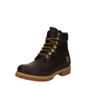 TIMBERLAND Gležnarji z vezalkami temno rjava/črna