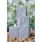 Heissner Vrtna fontana Neptun LED - siva - 12 x 12 x 15/25/40 cm