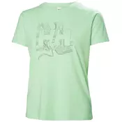 Helly Hansen W HH TECH LOGO T-SHIRT, ženska majica, zelena 63192