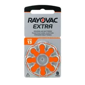 Baterije Za Slušne Aparate Rayovac Extra, Tip 13, 8 Kos