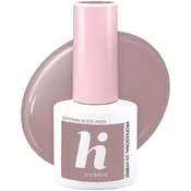 HI HYBRID lak za nohte št. 409 Rjava nude 5 ml