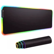 VELIKA OSVETLJENA RGB IGRALNA PODLOGA ZA MIŠKO 70X30 CM ZA MIZO M222029