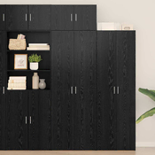 Ormaric za pohranu 3 pcs Crni hrast