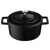 Saucepan, cast iron, 24 cm, Folk range, black - LAVA