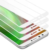 Cadorabo CADORABO Honor 9 LITE - Zaščitna folija v transparentno z belo - 3-pack Kaljeno steklo za zaščito zaslona s trdoto 9H in 3D dotikom, (20547950)