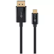 Goobay USB-C (M) na DisplayPort (M) 4k 60Hz 3m črn kabel