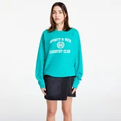 Mikina Sporty & Rich Varsity Crest Soft Crewneck UNISEX Spring Green XL