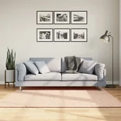 Tepih HUARTE kratkih vlakana meki i perivi ružicasti 160x160 cm