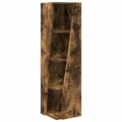 Vidaxl Kotna omarica Dimljeni oreh 27,5x27x102cm Konstruiran les