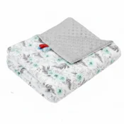 shumee Odeja Minky 75x100 (pepelnato-zelena + metina vrtna)