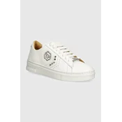 Kožne tenisice Philipp Plein Lo-Top Arrow Force boja: bijela, WSC2751 PLE005N 0101