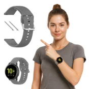 Silikonski pašček za Amazfit BIP/BIP 3/3 PRO/LITE/U/1S, siv
