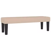 Klupa boja cappuccina 100x30x30 cm od umjetne kože