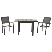 Gardenson Vrtni Set Milano, 3-delni, Raztegljiva Miza
