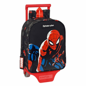 Školski Ruksak s Kotacima Spiderman Hero Crna (22 x 27 x 10 cm)