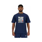 New Balance Majice / Polo majice Hoops graphic t-shirt Plava
