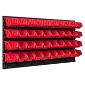shumee Deska za orodje 78 x 39 cm polica za garažno steno