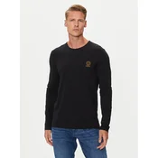 Versace Majica dugih rukava AUU01007 1A10011 Crna Regular Fit