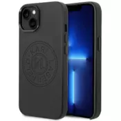 Karl Lagerfeld Originalen ovitek iPhone 14 Plus 6.7 - Perforated Logo - črna usnjena zaščita - KLHCP14MFWHK