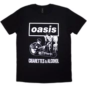 Oasis Majica Cigarettes & Alcohol Illustration Mono Unisex Black M