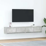 TV ormarici 2 kom boja betona 80x31x25,5 cm konstruirano drvo