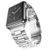 Jekleni pas Techsuit W036 za Apple Watch (42/44/45/46/49mm) - srebrn