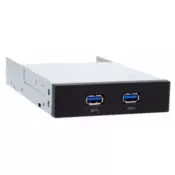 CHIEFTEC Čelna plošča 3,5 za 2x USB 3.0 črna MUB-3002