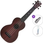 Pasadena WU-21W(BK) Basic SET Wood Grain (Black) Soprano ukulele