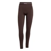 ADIDAS PERFORMANCE Športne hlače Hyperglam temno rjava / bela